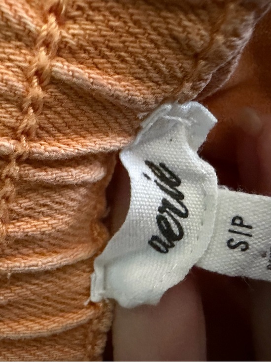 Aerie Orange Daydream Distressed Jean Shorts Size Medium - Picture 4 of 5